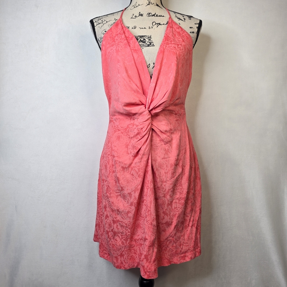 Zara Twist Front Knotted Slip Dress Sz M Nwt